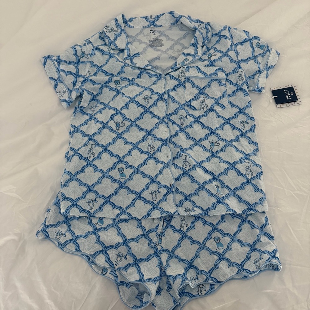 Roller Rabbit x Target Geo Trellis Short Sleeves and Shorts Pajama Set